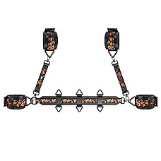 БДСМ-набор LOCKINK The Flowering Serpent Bondage Set, черный, с рисунком в виде змей, 12 предметов