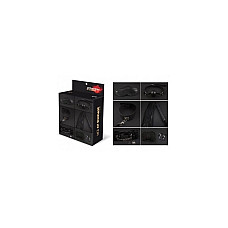 Набор MAI BDSM STARTER KIT Nº 75 Black: плеть, кляп, наручники, маска, ошейник, веревка, зажимы