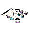 БДСМ-набор Liebe Seele Vivid Rainbow 8 Pieces Set, 8 аксессуаров, экокожа на бархатной основе