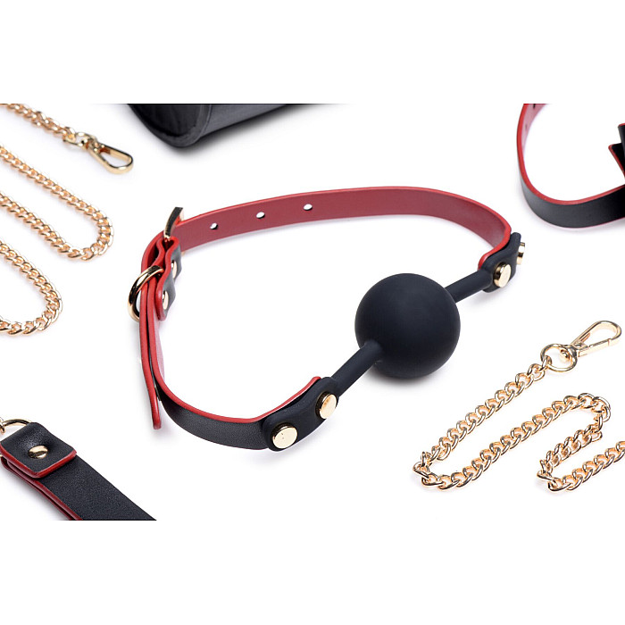 Набор БДСМ с дорожной сумкой Master Series: Bow — Luxury BDSM Set With Travel Bag, 11 предметов
