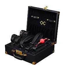 БДСМ-набор LOCKINK Moonlight Treasure Chest, черный, натуральная кожа
