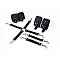 Набір для БДСМ 3 в 1 Feral Feelings BDSM Kit 3 Black, black, наручники, поножі, хрестовина