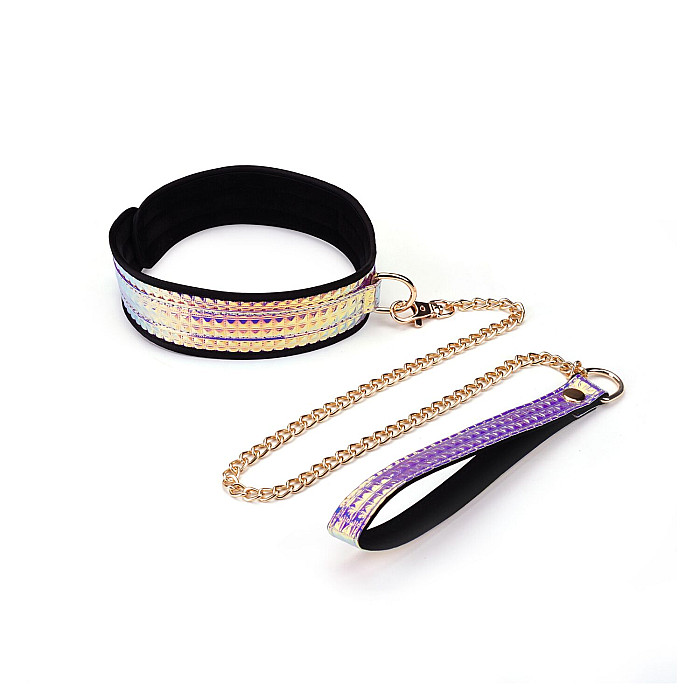 Набор Liebe Seele Pink Glossy 7pcs Bondage Kit, фиксаторы, ошейник с поводком, кляп, флоггер, маска