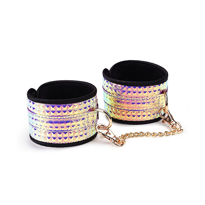 Набор Liebe Seele Pink Glossy 7pcs Bondage Kit, фиксаторы, ошейник с поводком, кляп, флоггер, маска