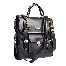 Сумка-трансформер для хранения секс-игрушек LOCKINK Detachable JK Bag, черная, ПВХ