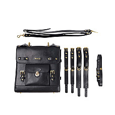 Сумка-трансформер для хранения секс-игрушек LOCKINK Detachable JK Bag, черная, ПВХ