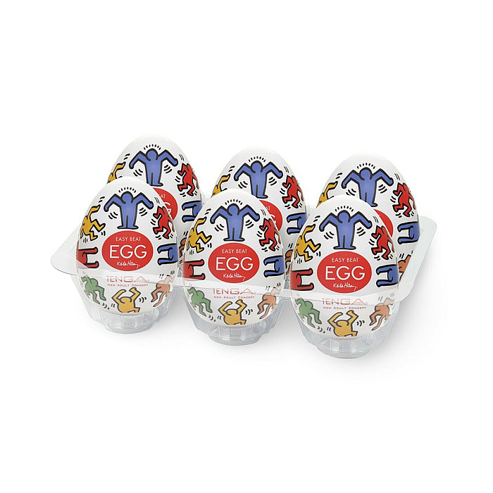Набор мастурбаторов-яиц Tenga Keith Haring Egg Dance (6 яиц)