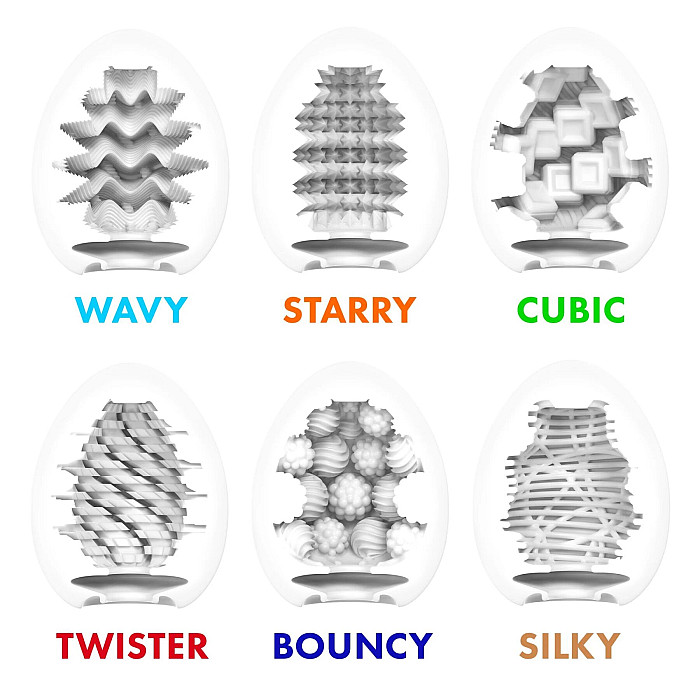 Набор мастурбаторов-яиц Tenga Egg Standard 3 Pack 2 (Twister, Bouncy, Silky)