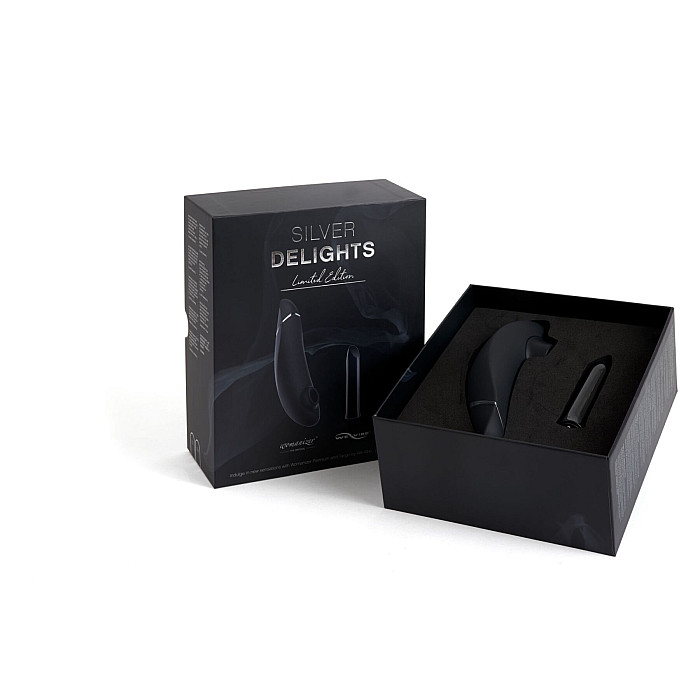 Премиальный подарочный набор Silver Delights Collection: Womanizer Premium и We-Vibe Tango