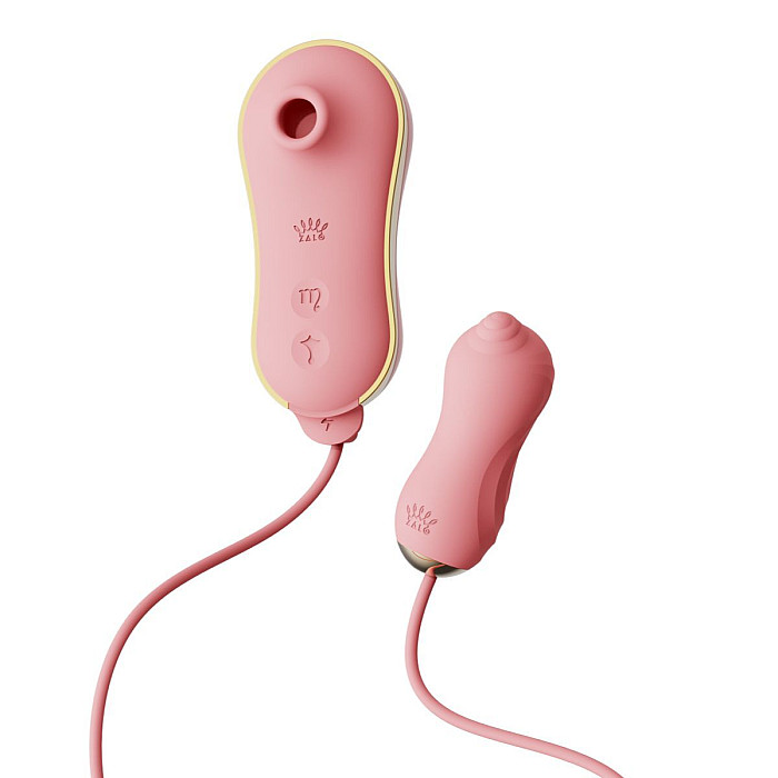 Набор 3в1 Zalo – UNICORN Set Pink, виброяйцо, пульсатор, вакуумный стимулятор