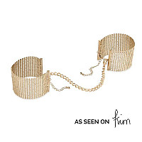 Наручники Bijoux Indiscrets Desir Metallique Handcuffs - Gold, металеві, стильні браслети