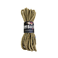 Джутова мотузка для шібарі Feral Feelings Shibari Rope, 8 м сіра