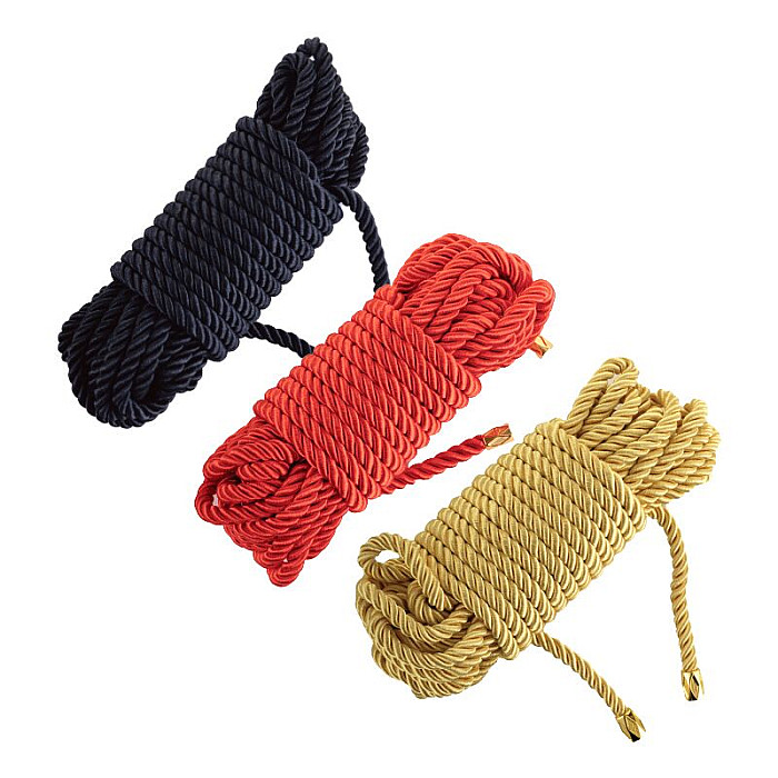 Мотузка для шибарі LOCKINK SEVANDA Shibari Practice Rope Black, 8 метрів