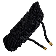 Веревка для шибари LOCKINK SEVANDA Shibari Pratice Rope, черная, 8 м, нейлон+хлопок