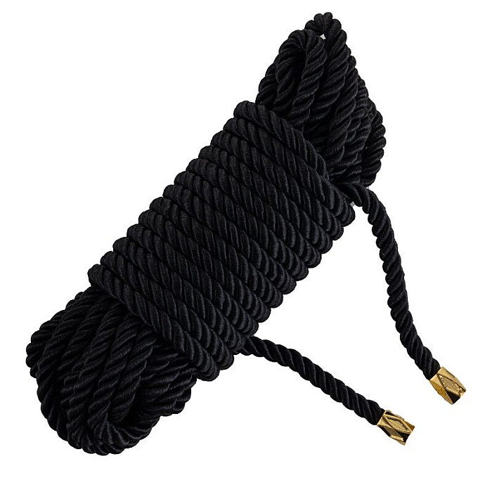 Мотузка для шибарі LOCKINK SEVANDA Shibari Practice Rope Black, 8 метрів