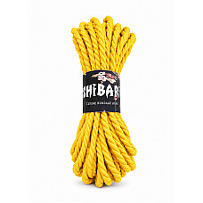 Бавовняна мотузка для шибарі Feral Feelings Shibari Rope, 8 м жовта