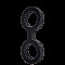 Наручники з силікону Doc Johnson The Cuffs Small - Black, добре тягнуться, для рук і для ніг