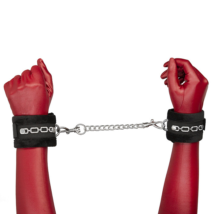 Наручники Punishment - Crystal Detail Handcuffs - Black