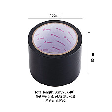 Скотч для бондажа LOCKINK SEVANDA Electrostatic Tape, черная, 16 м