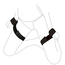 Набір для фіксації Art of Sex - BDSM Нands to Нips Simple