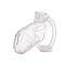 Клетка для пениса LOCKINK SEVANDA Plastic Penis Chastity Cage, прозрачная, 3 кольца разных размеров