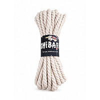 Бавовняна мотузка для шибарі Feral Feelings Shibari Rope, 8 м біла