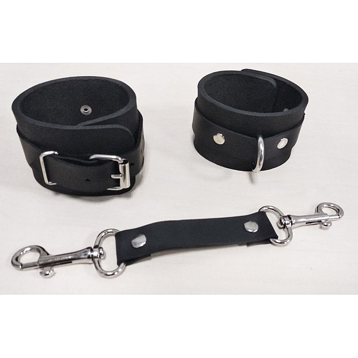 Наручники Feral Feelings - Hand Restraints Black, натуральная кожа