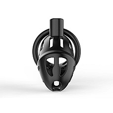 Клетка для пениса LOCKINK SEVANDA Naja-Cobra Chastity Cage Satin Black, 3 кольца разных размеров