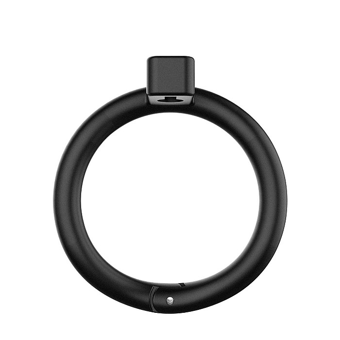 Клетка для пениса LOCKINK SEVANDA Naja-Cobra Chastity Cage Satin Black, 3 кольца разных размеров