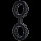 Наручники з силікону Doc Johnson The Cuffs Large - Black, добре тягнуться, для рук і для ніг