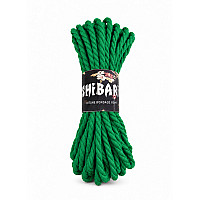 Бавовняна мотузка для шибарі Feral Feelings Shibari Rope, 8 м зелена