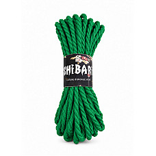 Бавовняна мотузка для шибарі Feral Feelings Shibari Rope, 8 м зелена