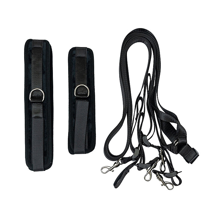 Розтяжка на ліжко Punishment - 5-Piece Bed Restraint Kit - Black