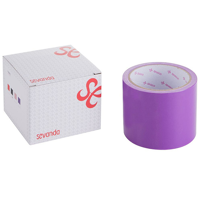 Скотч для бондажа LOCKINK SEVANDA Electrostatic Tape, фиолетовая, 16 м