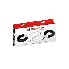 Поножі Fetish Tentation Adjustable metal and fur ankle cuffs