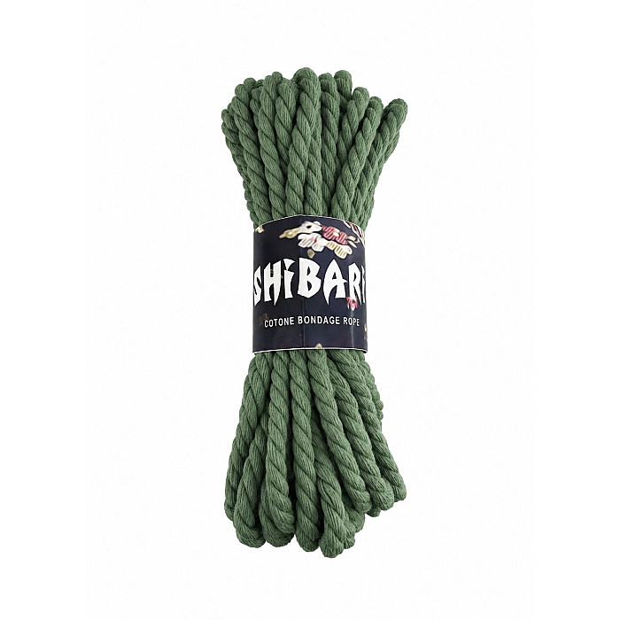 Бавовняна мотузка для шибарі Feral Feelings Shibari Rope, 8 м хакі