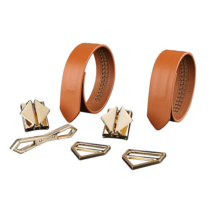 Наручники LOCKINK Wristcuffs/Anklecuffs Brown Set