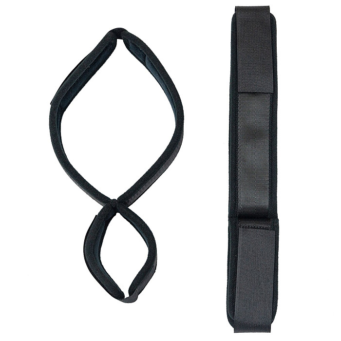 Фиксаторы для руки и бедра Punishment - Thigh to Wrist Restraints - Black