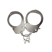 Наручники металлические Adrien Lastic Handcuffs Metallic (полицейские)