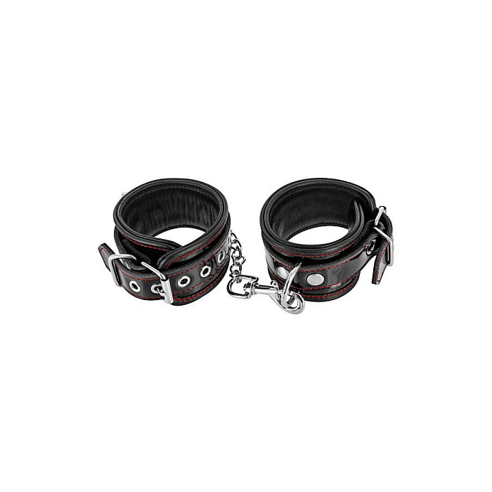 Наручники Fetish Tentation Premium Patent Leather Handcuffs, съемная цепочка