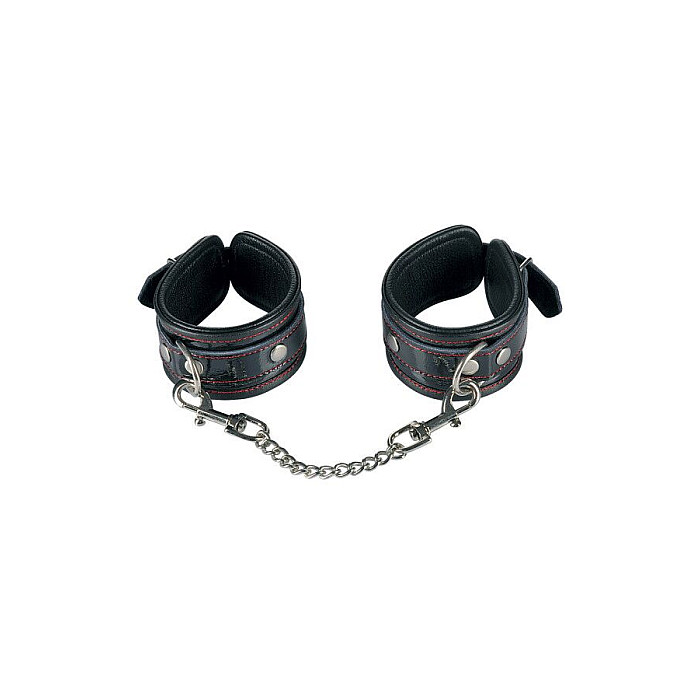 Наручники Fetish Tentation Premium Patent Leather Handcuffs, съемная цепочка