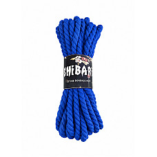 Бавовняна мотузка для шибарі Feral Feelings Shibari Rope, 8 м синя