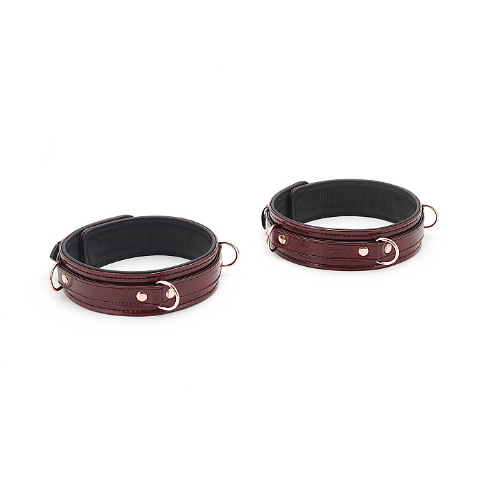 Фиксаторы для бедер Liebe Seele Wine Red Thigh Cuffs L Size, натуральная кожа