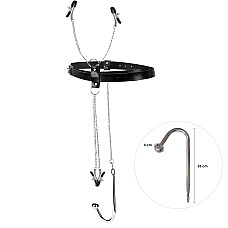 Бондажний набір із металевим анальним гаком №2 Art of Sex Blanca Bondage set with anal hook №2