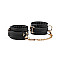 Наручники с цепочкой Liebe Seele Black Organosilicon Wrist Cuff, экокожа