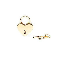 Замочок Liebe Seele Heart Shape Padlock Gold (2 шт)