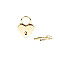 Замочек-сердечко Liebe Seele Heart Shape Padlock Gold (2 шт), универсальный