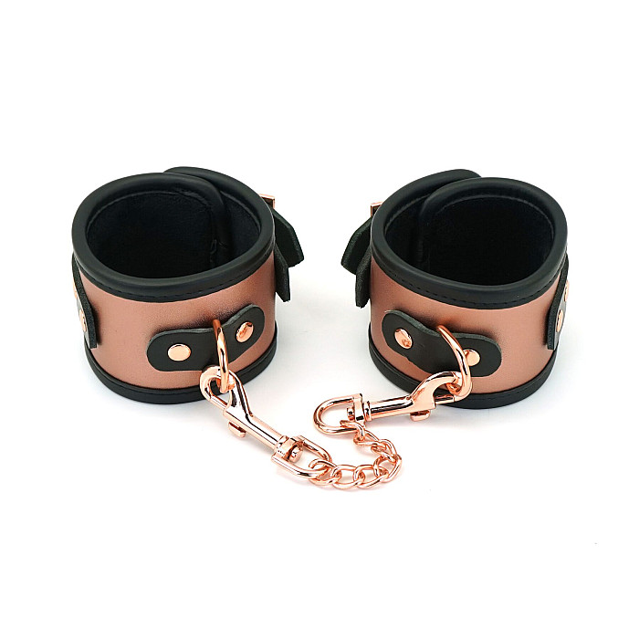 Наручники Liebe Seele Rose Gold Memory Wrist Cuff, натуральная кожа, розовое золото