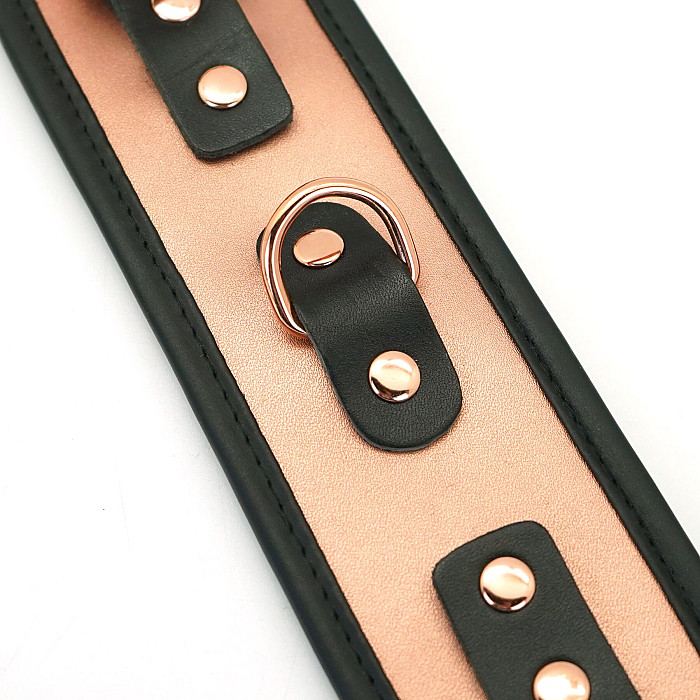 Наручники Liebe Seele Rose Gold Memory Wrist Cuff, натуральная кожа, розовое золото