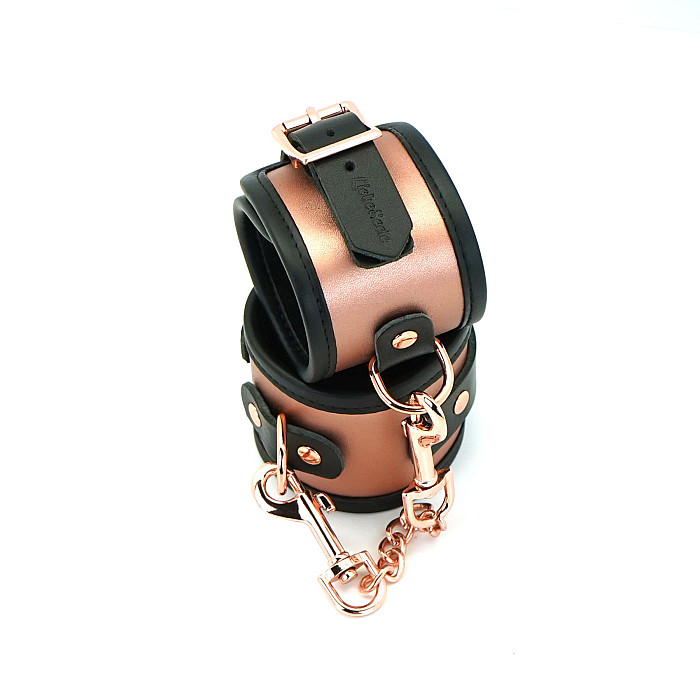 Наручники Liebe Seele Rose Gold Memory Wrist Cuff, натуральная кожа, розовое золото